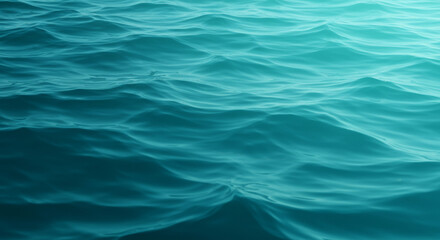 Fototapeta premium Serene Ocean Water Texture Teal Blue Sea Waves Background