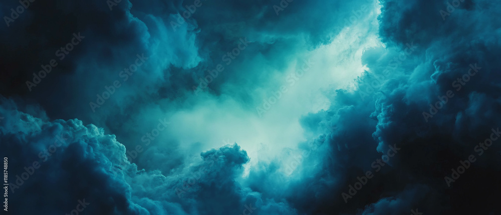 Poster explore the vastness of dark cosmic nebulas in a mysterious backdrop for creative projects