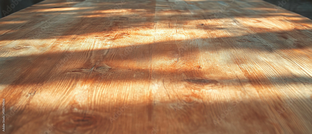 Poster warm rustic wooden tabletop providing a blank canvas for creative designs and text placement