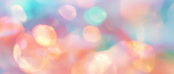 Fototapeta premium Pastel rainbow gradient banner template for cheerful designs and announcements