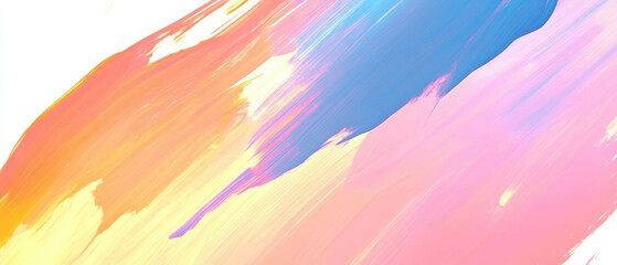 Vibrant pastel rainbow gradient banner template for cheerful designs