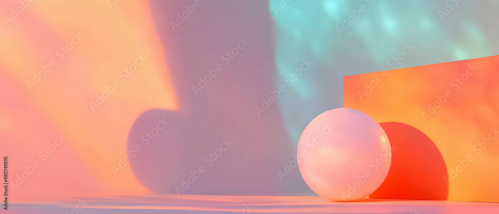 Poster soft pastel gradient banner template with calming and gentle colors for creative use
