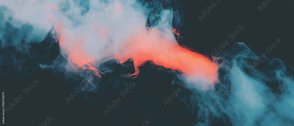 Poster creative banner template with subtle watercolor splashes and artistic abstract elements