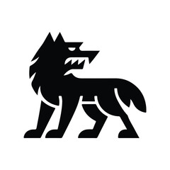  Wolf silhouette vector art 