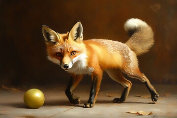 Obraz premium red fox vulpes