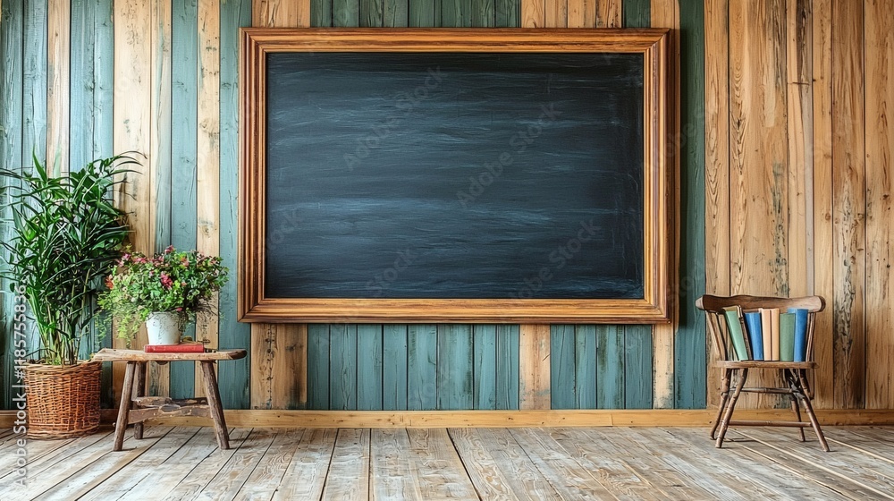 Aufkleber a creative wall-mounted task board with deadlines and progress indicators stock photo with side copy