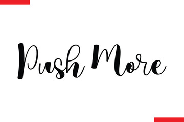 Push More style typography text