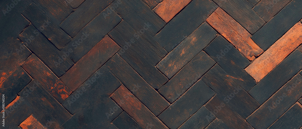Poster Herringbone pattern showcasing subtle texture and a classic, timeless aesthetic backdrop