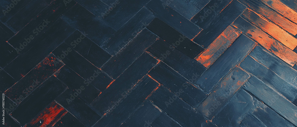 Poster herringbone pattern with subtle texture creating a classic timeless backdrop