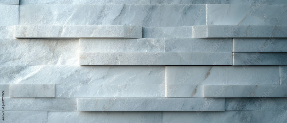 Aufkleber Long rectangular tiles feature modern linear design for contemporary spaces