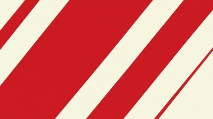 A simple candy cane with red and white stripes, placed diagonally on a white background for a festive look.