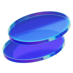 3D Abstract Glass Shape Illustration