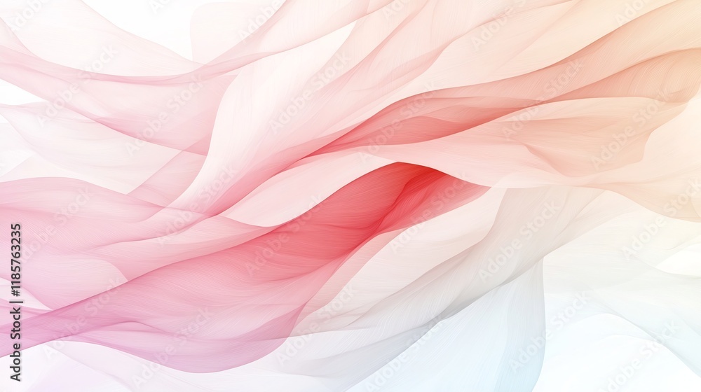 Poster soft pastel gradient backdrop with a smooth blend of pink to off white tones and a subtle textured o