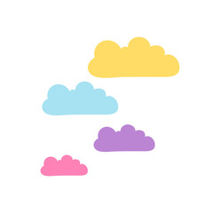  Cute colorful clouds