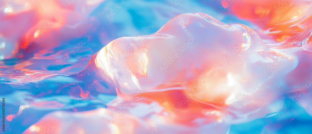 Poster dreamy cloud patterns create an ethereal atmosphere with soft colors and gentle light effects