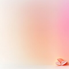 Fototapeta premium Pastel gradient background with a smooth transition from pink to beige featuring a textured noise overlay in a minimalist contemporary style The soft focus and muted tones create a calm serene