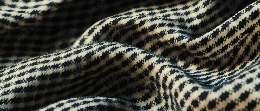 Poster classic and sophisticated houndstooth pattern creating an elegant textile texture