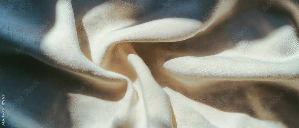 Poster Elegant linen texture with soft tones creating a refined background atmosphere