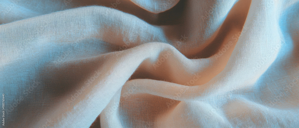 Poster subtle linen texture fabric showcasing a refined and soft aesthetic in neutral tones