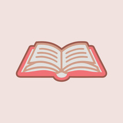 open book vector illustration
