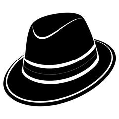 black hat isolated on white