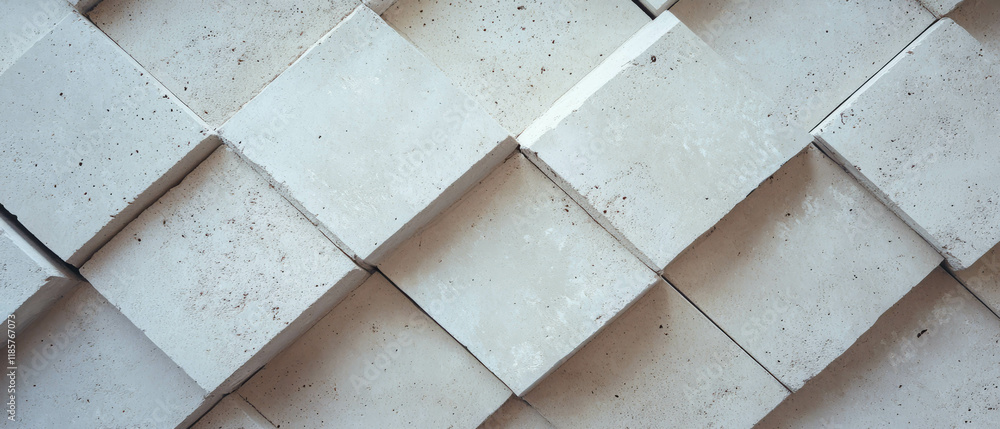 Aufkleber offset tile pattern with staggered lines showcasing a contemporary textured design
