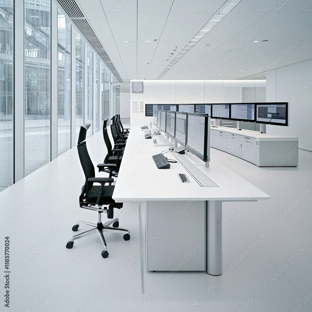 Poster cargo network optimization visualized as interactive digital tools in a high-tech operations center