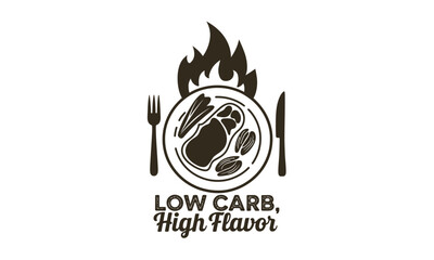 Keto Healthy Food Vector art