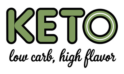 Keto Healthy Food Vector art