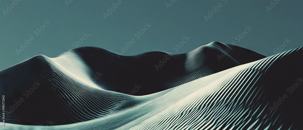 Poster minimalist design featuring simple geometric shapes and clean lines in modern wallpaper