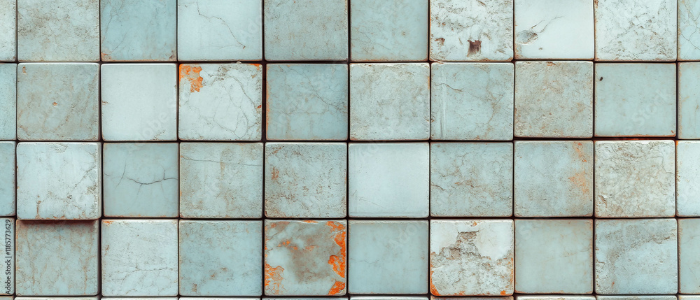 Leinwandbilder elegant square tile grid pattern showcasing simplicity and clean design aesthetics
