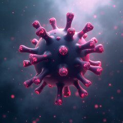 Fototapeta premium Anatomy of the Respiratory Virus: Understanding Human Metapneumovirus