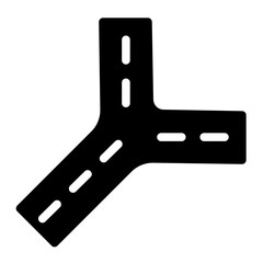 crossroad Solid icon