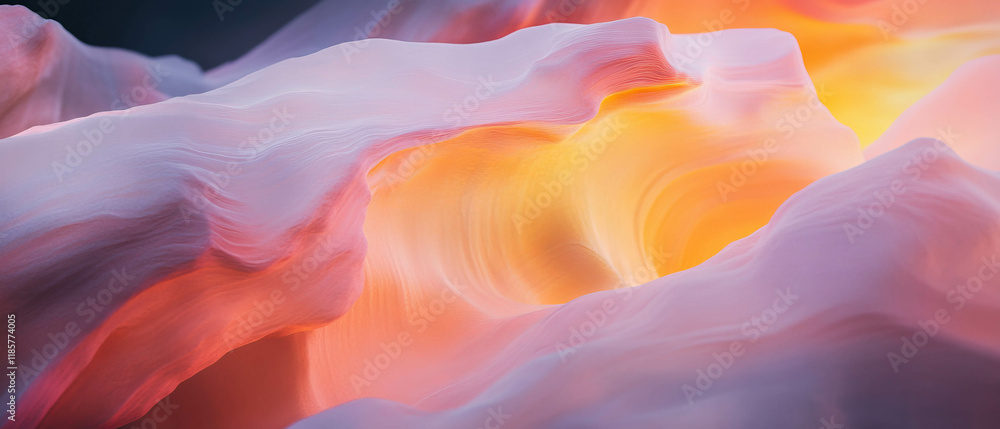 Aufkleber soft gradient backdrop creating a calming atmosphere in warm tones