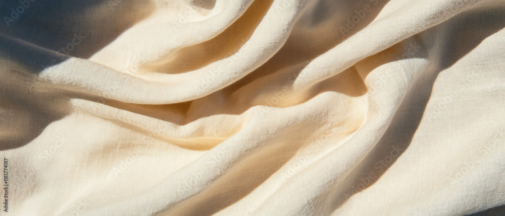Poster subtle linen texture conveys warmth and comfort in neutral tones