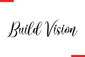 Build Vision style typography text