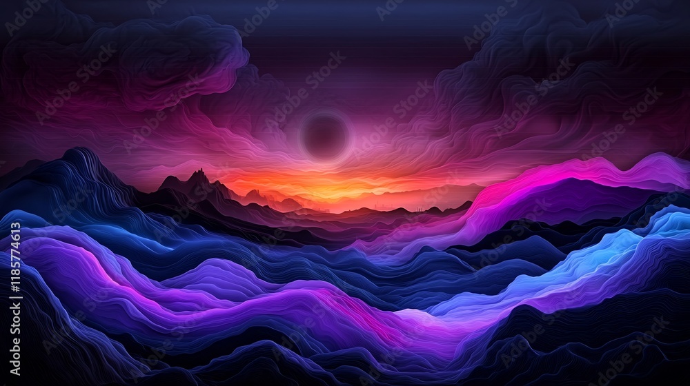 Poster mesmerizing fluid topographic rainfall map a dynamic and data driven work of cartographic art with i