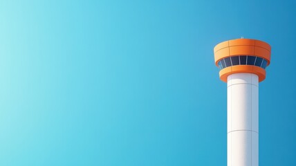 High Angle View of a Sunny Summer Day in Vibrant Flat Design Style