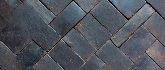 Woven tile pattern with textured surface showcasing rustic charm and traditional design