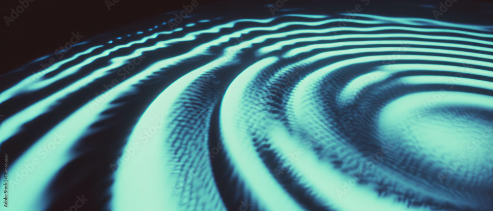 Poster Mesmerizing concentric circles create a hypnotic effect in X-ray texture pattern
