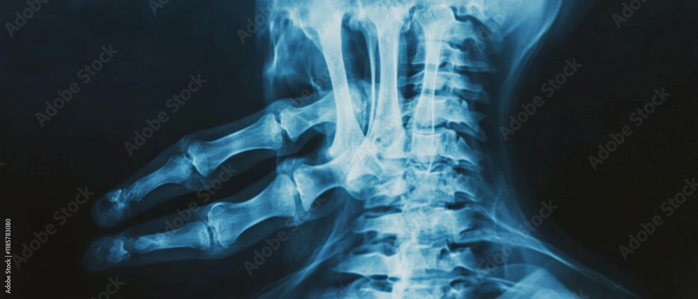 Leinwandbilder exploration of geometric shapes through x-ray texture showcasing sharp angles and minimalist design