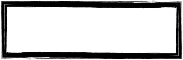 Abstract Paintbrush, paint stroke square frame element