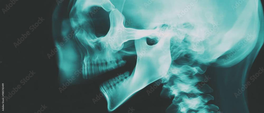 Poster x-ray texture showcasing subtle gradients and smooth transitions in human anatomy