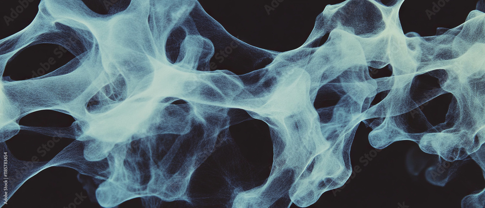 Poster Intricate web-like X-ray texture exhibiting interconnected patterns and structures