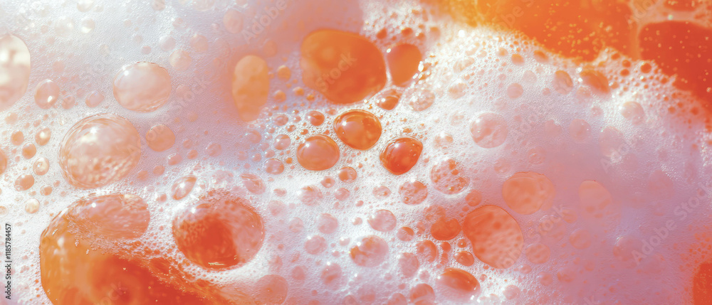 Poster Fizzy soda pattern featuring tiny bubbles and vibrant colors for refreshing designs