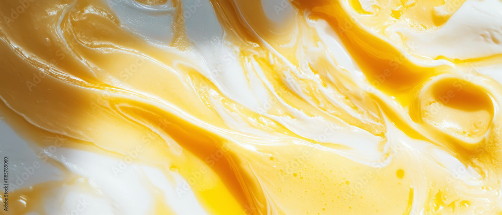 Aufkleber smooth and creamy texture of melted butter ideal for cooking and baking