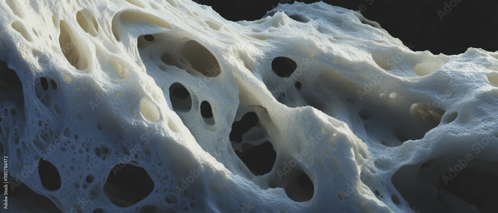 Aufkleber dynamic texture of ocean waves showcasing powerful natural forces and foamy patterns