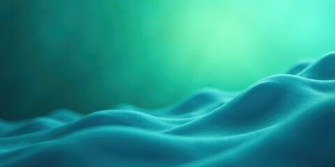 Obraz premium Abstract Teal Undulating Surface, Evoking Sensations of Calm and Serenity