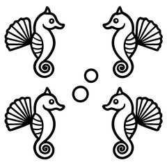 black and white fish