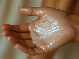 Fototapeta premium Application of Cooling Gel for Pain Relief